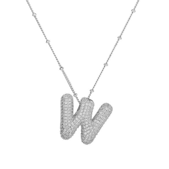 Wholesale Jewelry Letter Pendant Necklace Copper Brass Electroplating For Women