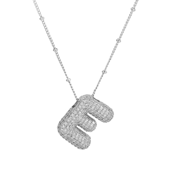 Wholesale Jewelry Letter Pendant Necklace Copper Brass Electroplating For Women