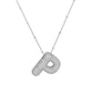 Wholesale Jewelry Letter Pendant Necklace Copper Brass Electroplating For Women