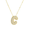 Wholesale Jewelry Letter Pendant Necklace Copper Brass Electroplating For Women