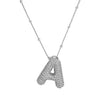 Wholesale Jewelry Letter Pendant Necklace Copper Brass Electroplating For Women