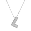Wholesale Jewelry Letter Pendant Necklace Copper Brass Electroplating For Women