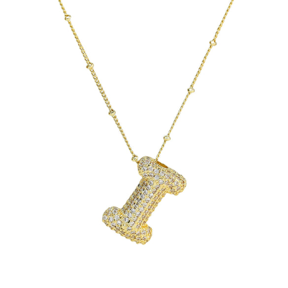 Wholesale Jewelry Letter Pendant Necklace Copper Brass Electroplating For Women