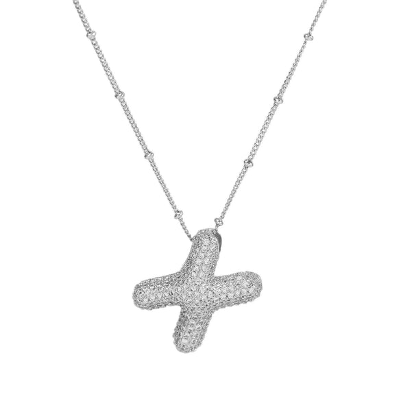 Wholesale Jewelry Letter Pendant Necklace Copper Brass Electroplating For Women