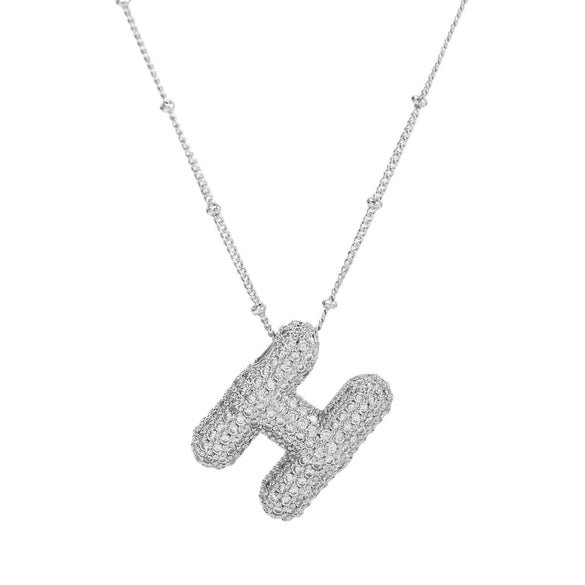 Wholesale Jewelry Letter Pendant Necklace Copper Brass Electroplating For Women