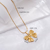 Wholesale Jewelry Light Luxury Bow Snake Bone Chain Pendant Necklace Titanium Stainless Steel Animal Zodiac Electroplated For Women