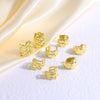 Wholesale Jewelry Light Luxury Geometric Copper 18K Gold Plated Ear Clips
