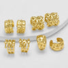 Wholesale Jewelry Light Luxury Geometric Copper 18K Gold Plated Ear Clips
