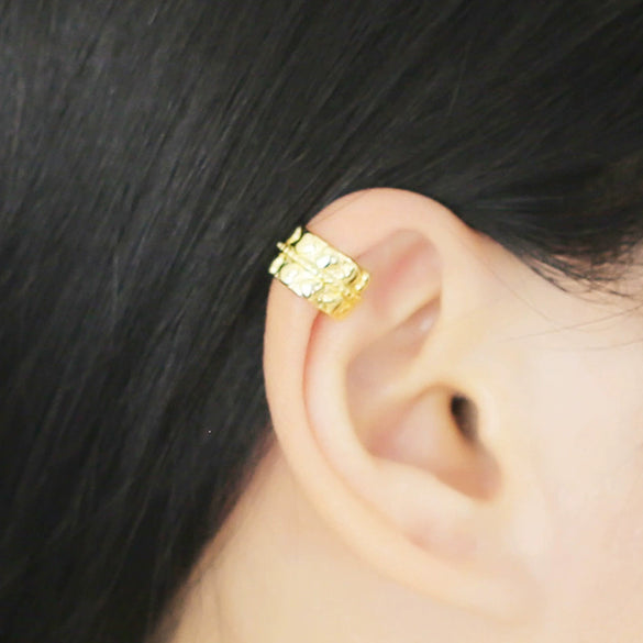 Wholesale Jewelry Light Luxury Geometric Copper 18K Gold Plated Ear Clips