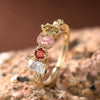 Wholesale Jewelry Light Luxury Geometric Copper Zircon Ring