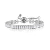 Wholesale Jewelry Light Luxury Geometric Rectangular Zircon Copper Electroplated Bracelet For Women