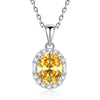 Wholesale Jewelry Light Luxury Geometric 925 Silver Aquamarine Cross Chain Necklace For Women
