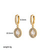 Wholesale Jewelry Light Luxury Geometric Stainless Steel Necklace With Rhinestones And O Chain For Women