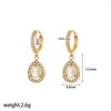 Wholesale Jewelry Light Luxury Geometric Stainless Steel Necklace With Rhinestones And O Chain For Women