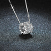 Wholesale Jewelry Light Luxury Geometric 925 Sterling Silver And Diamond Pendant Necklace For Women