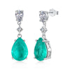 Wholesale Jewelry Light Luxury Geometric 925 Sterling Silver Mixed Gem Inlay Electroplated Ring Earrings Necklace Set