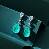 Wholesale Jewelry Light Luxury Geometric 925 Sterling Silver Mixed Gem Inlay Electroplated Ring Earrings Necklace Set