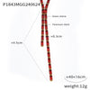 Wholesale Jewelry Light Luxury Geometric Titanium Steel Inlaid With Colorful Rectangular Zircon Necklace
