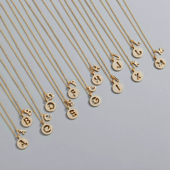 Wholesale Jewelry Light Luxury Ins Style S925 Sterling Silver Necklace With Letter Pendant And Cross Chain