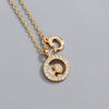 Wholesale Jewelry Light Luxury Ins Style S925 Sterling Silver Necklace With Letter Pendant And Cross Chain