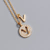 Wholesale Jewelry Light Luxury Ins Style S925 Sterling Silver Necklace With Letter Pendant And Cross Chain