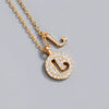 Wholesale Jewelry Light Luxury Ins Style S925 Sterling Silver Necklace With Letter Pendant And Cross Chain