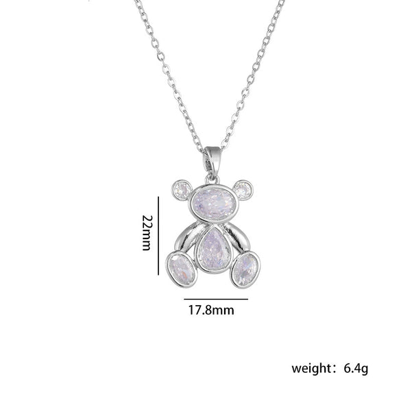 Wholesale Jewelry Light Luxury Style Copper Plated Animals Zodiac Pendant Necklace For Women