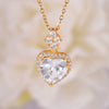 Wholesale Jewelry Light Luxury Style Copper Star Heart Bow Pendant Necklace With Mixed Gemstone Setting And O Word Chain Electroplating
