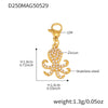 Wholesale Jewelry Light Luxury Style Geometric Octopus Shell Conch Clavicle Necklace 316L Stainless Steel 316L Stainless Steel Electroplating For Women