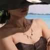 Wholesale Jewelry Light Luxury Style Geometric Octopus Shell Conch Clavicle Necklace 316L Stainless Steel 316L Stainless Steel Electroplating For Women