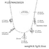 Wholesale Jewelry Light Luxury Style Geometric Octopus Shell Conch Clavicle Necklace 316L Stainless Steel 316L Stainless Steel Electroplating For Women