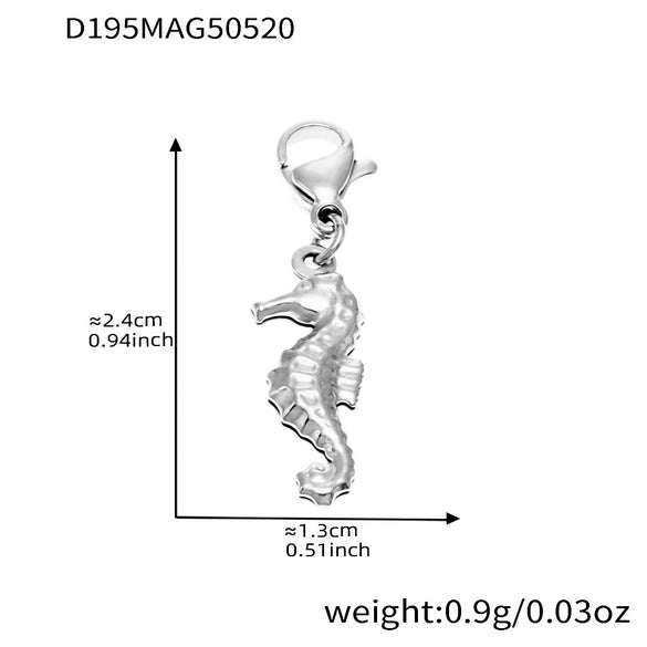 Wholesale Jewelry Light Luxury Style Geometric Octopus Shell Conch Clavicle Necklace 316L Stainless Steel 316L Stainless Steel Electroplating For Women