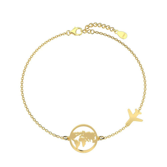 Wholesale Jewelry Light Luxury Style Silver 925 Sterling Silver Aircraft Around The Earth Stars Sun And Moon Clouds Cosmic Electroplated Earrings Necklace Bracelet For Women