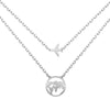Wholesale Jewelry Light Luxury Style Silver 925 Sterling Silver Aircraft Around The Earth Stars Sun And Moon Clouds Cosmic Electroplated Earrings Necklace Bracelet For Women