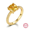 Wholesale Jewelry Light Luxury Style Square 925 Sterling Silver Zircon Inlaid Necklace Earrings