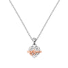 Wholesale Jewelry Light Luxury Style 925 Sterling Silver Love Bow Heart Water Drop Bell Electroplated Earrings Necklace Ring For Women