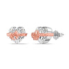 Wholesale Jewelry Light Luxury Style 925 Sterling Silver Love Bow Heart Water Drop Bell Electroplated Earrings Necklace Ring For Women