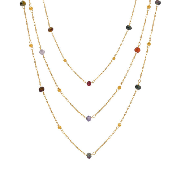 Wholesale Jewelry Light Luxury 316L Stainless Steel Geometric Cross Chain Handmade Beaded Necklace For Women