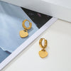 Wholesale Jewelry Light Luxury Titanium Steel Geometric Electroplating Earrings