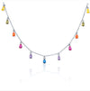 Wholesale Jewelry Light Luxury Water Drop S925 Sterling Silver Pendant Necklace With Geometric Pattern And Environmental Protection Electroplating