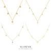 Wholesale Jewelry Light Luxury Water Drop 925 Sterling Silver Necklace For Women