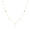 Wholesale Jewelry Light Luxury Water Drop 925 Sterling Silver Necklace For Women