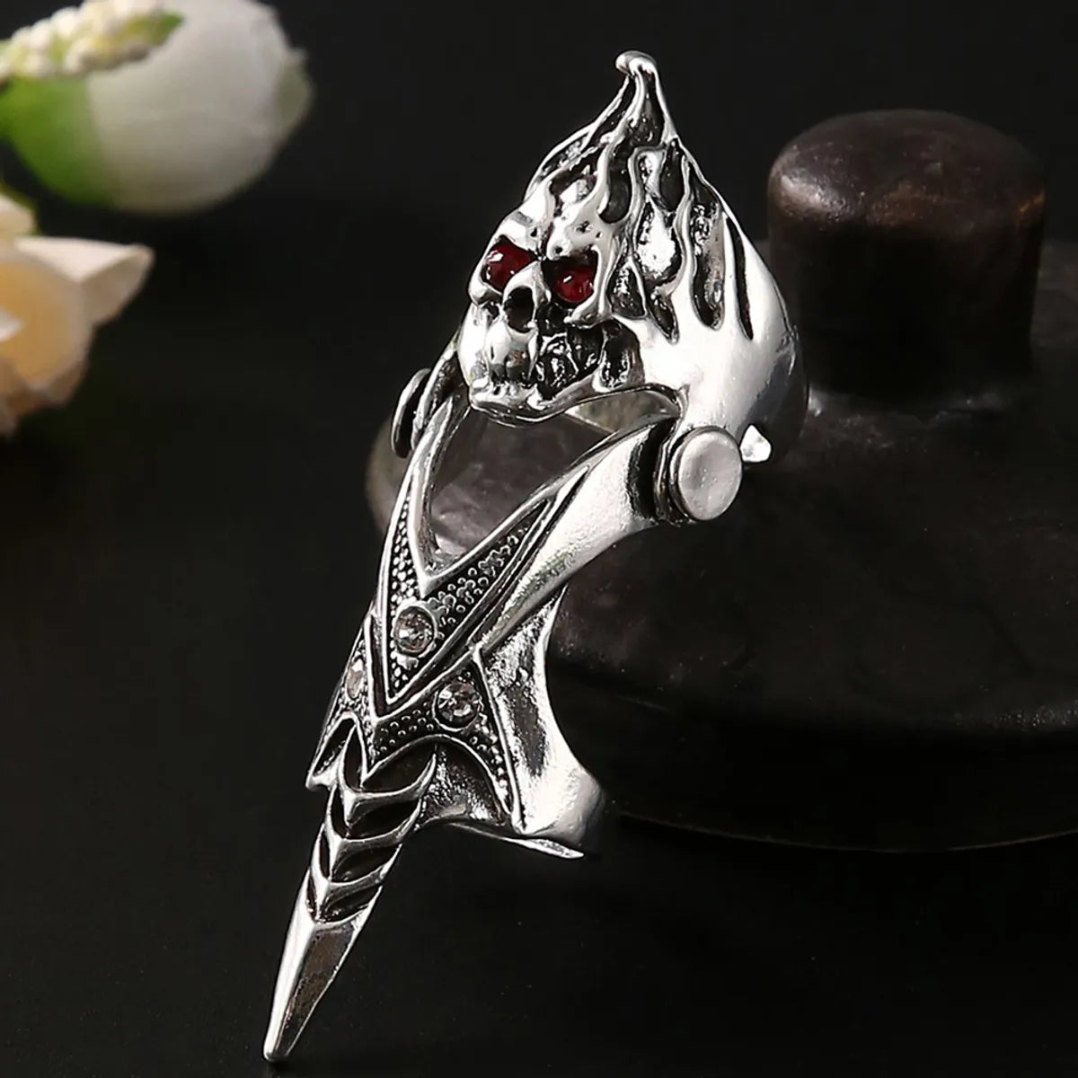 Wholesale Jewelry Loong Head Skull Bendable Joint Ring Nihaojewelry