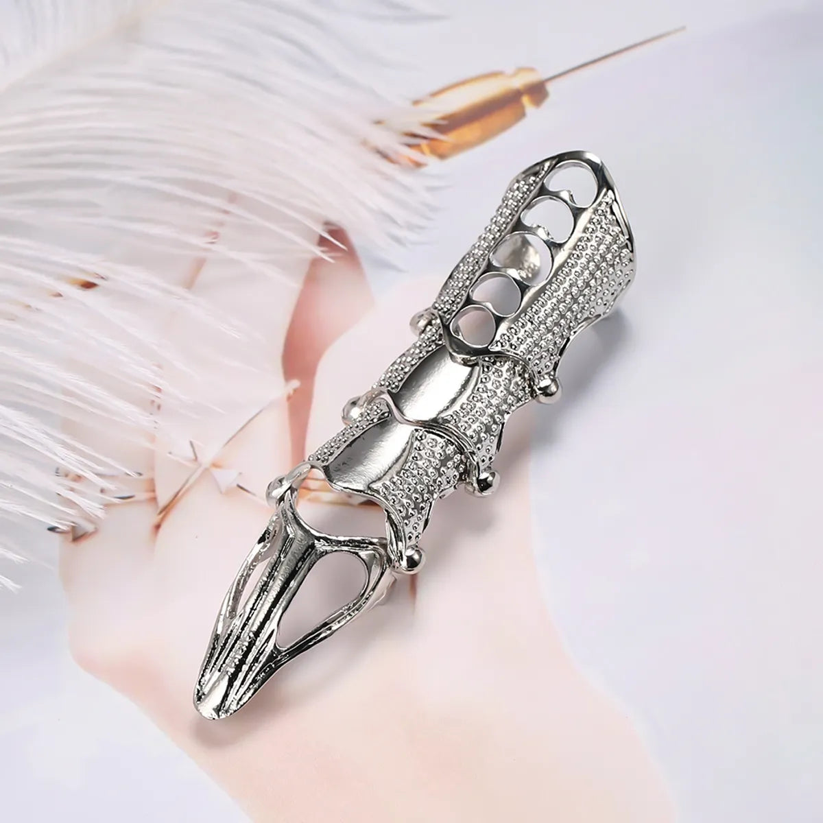 Wholesale Jewelry Loong Head Skull Bendable Joint Ring Nihaojewelry