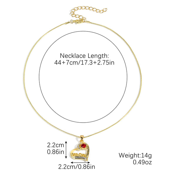 Wholesale Jewelry Love Pendant Necklace Zinc Alloy Snake Bone Chain Heart Pattern Electroplating For Women
