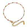 Wholesale Jewelry Lovely Geometric Titanium Steel Enamel Cross Beaded Bracelet With Electroplating