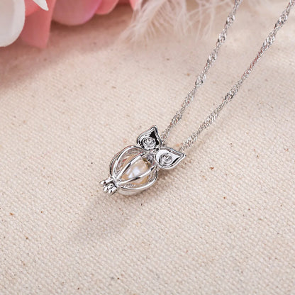 Wholesale Jewelry Luminous Hollow Owl-shaped Pendant Necklace Gooddiy