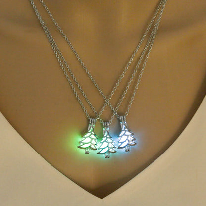 Wholesale Jewelry Luminous Mermaid Pendant Necklace Gooddiy