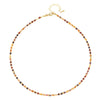 Wholesale Jewelry Maillard Style Tiger Eye Stone And Copper Handmade Geometric Pattern Necklace