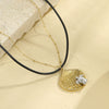 Wholesale Jewelry Marine Animal Zodiac Stainless Steel 18K Electroplated Doublelayer Nonfading Necklace For Women
